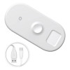 Беспроводная зарядка Baseus Smart 3 в 1 Phone+Watch+AirPods (белая)